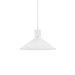 Vanderbilt One Light Pendant White With Gold Detail-Pendants-Kuzco Lighting-Lighting Design Store