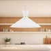 Vanderbilt One Light Pendant White With Gold Detail-Pendants-Kuzco Lighting-Lighting Design Store