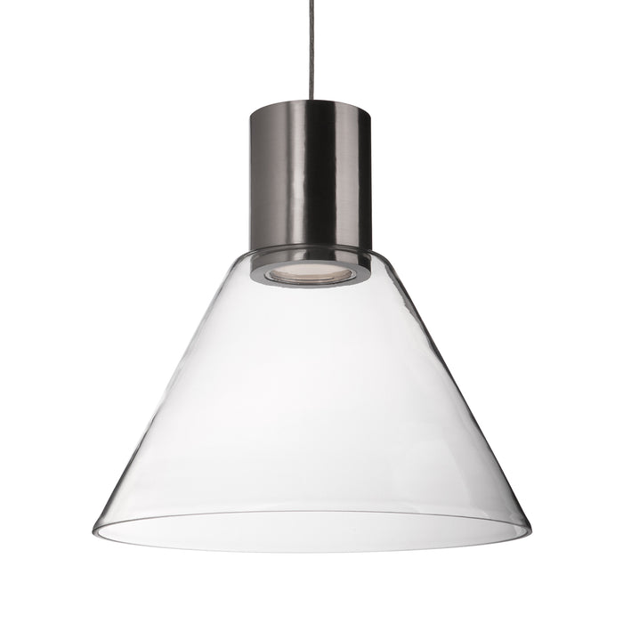 Vanier LED Pendant Brushed Nickel-Pendants-Kuzco Lighting-Lighting Design Store