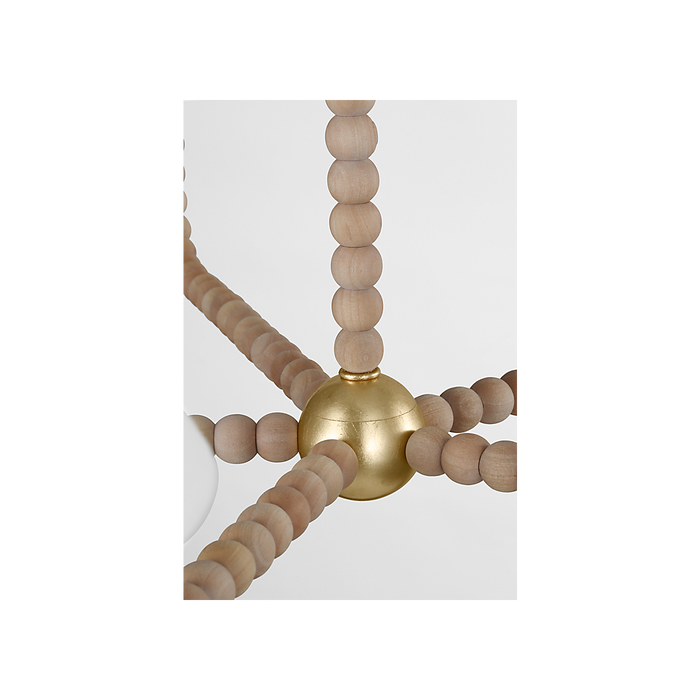 Fiona Five Light Chandelier Gild