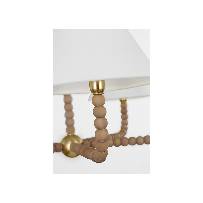 Fiona Five Light Chandelier Gild
