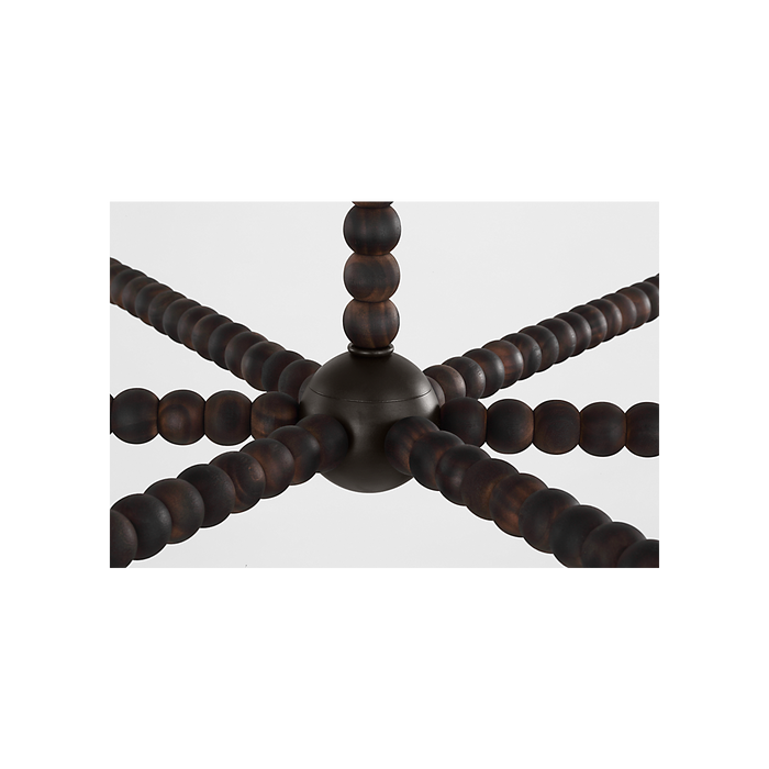 Fiona Six Light Chandelier Aged Iron