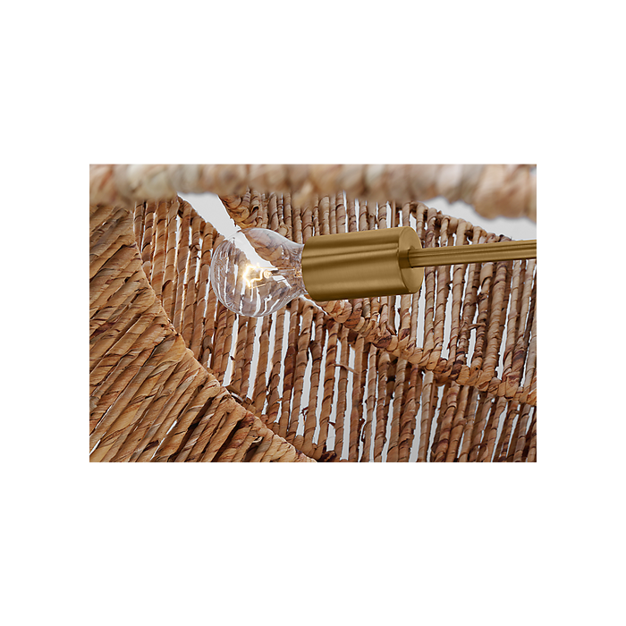 Thurlo Four Light Pendant Satin Brass-Mid. Chandeliers-Visual Comfort Studio-Lighting Design Store