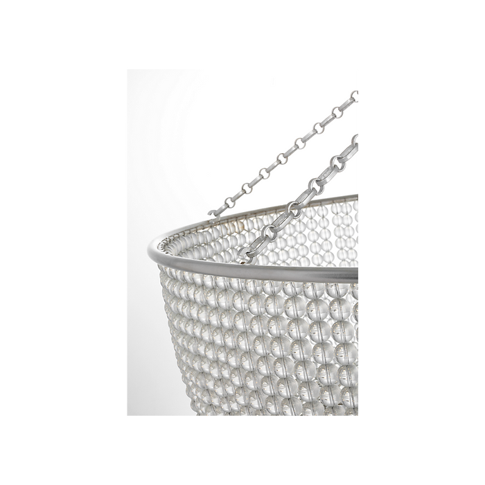 Jacqueline LED Chandelier Burnished Silver Leaf