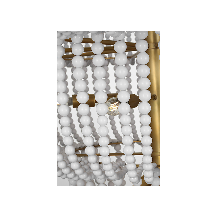 Jacqueline LED Chandelier Hand-Rubbed Antique Brass