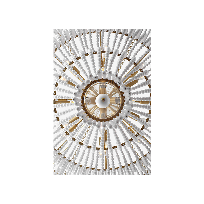 Jacqueline LED Chandelier Hand-Rubbed Antique Brass