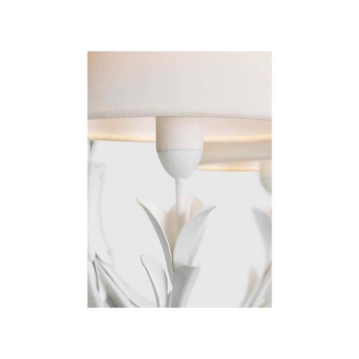 Provenz LED Chandelier Plaster White