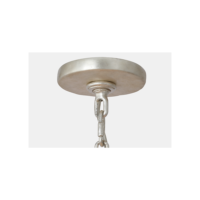 Acadia LED Chandelier Burnished Silver Leaf