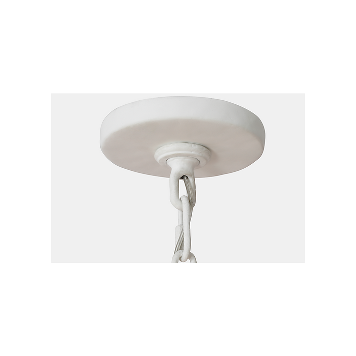 Acadia LED Chandelier Plaster White