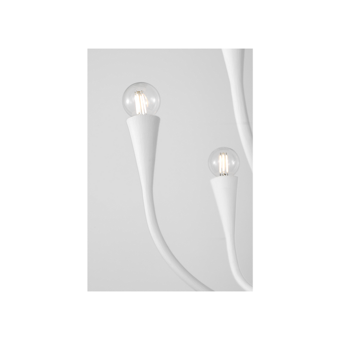 Marini LED Chandelier Plaster White