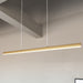 Vega LED Pendant Brushed Gold-Linear/Island-Kuzco Lighting-Lighting Design Store