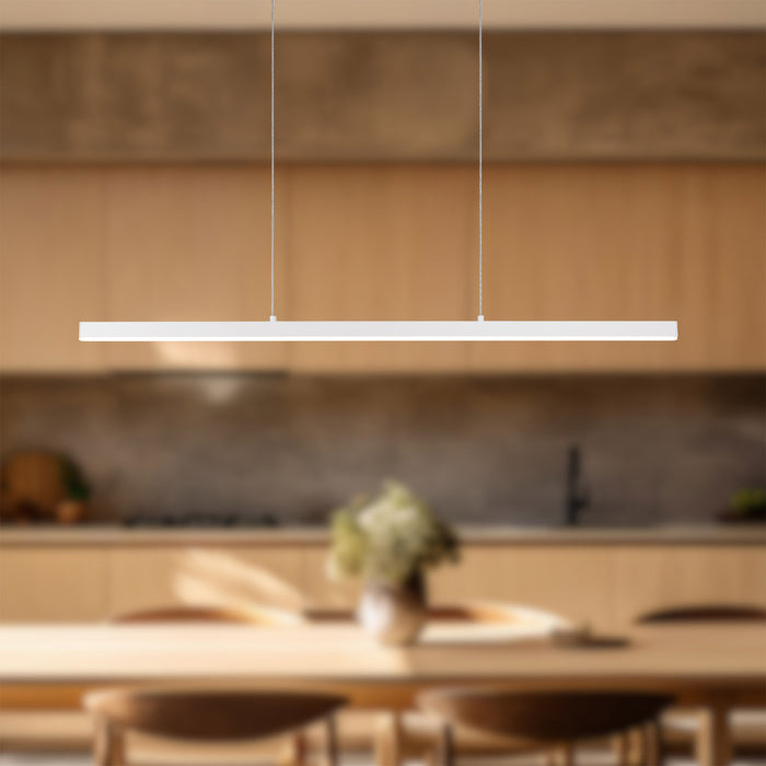 Vega LED Pendant White-Linear/Island-Kuzco Lighting-Lighting Design Store