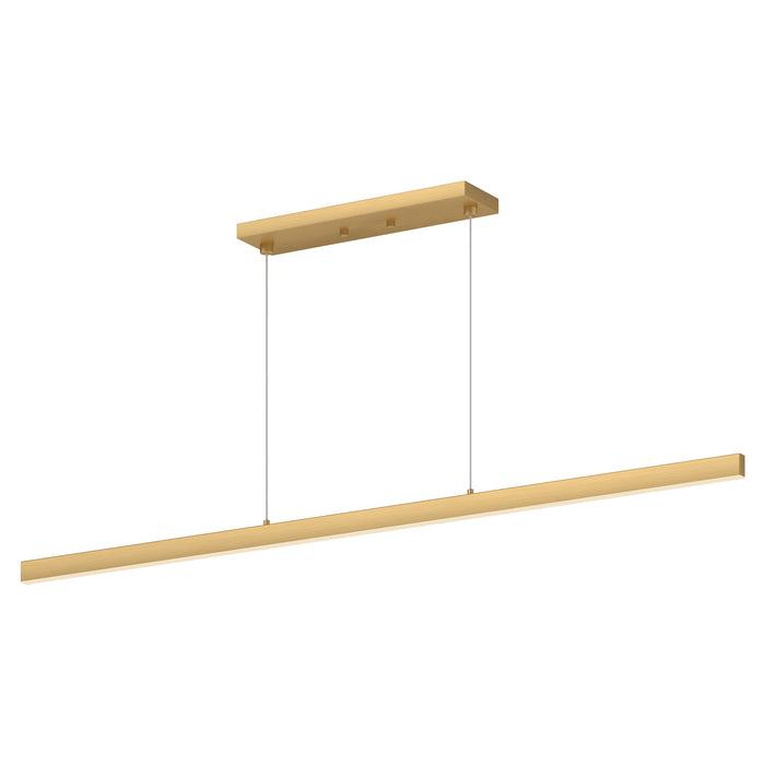Vega LED Linear Pendant Brushed Gold-Linear/Island-Kuzco Lighting-Lighting Design Store