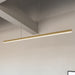 Vega LED Linear Pendant Brushed Gold-Linear/Island-Kuzco Lighting-Lighting Design Store