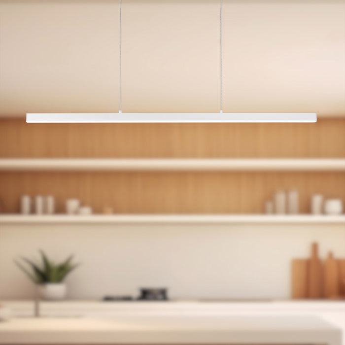 Vega LED Pendant White-Linear/Island-Kuzco Lighting-Lighting Design Store