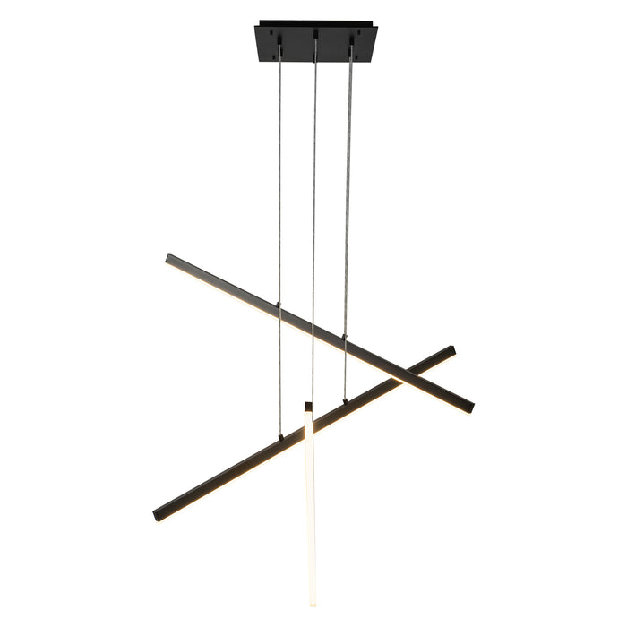 Vega LED Pendant Black-Large Chandeliers-Kuzco Lighting-Lighting Design Store