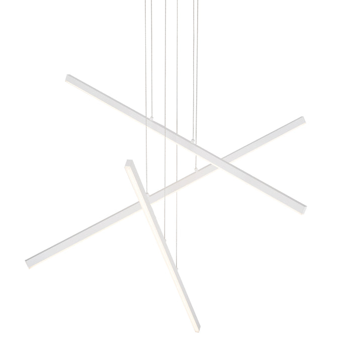 Vega LED Pendant White-Large Chandeliers-Kuzco Lighting-Lighting Design Store