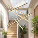 Vega LED Pendant Brushed Gold-Linear/Island-Kuzco Lighting-Lighting Design Store