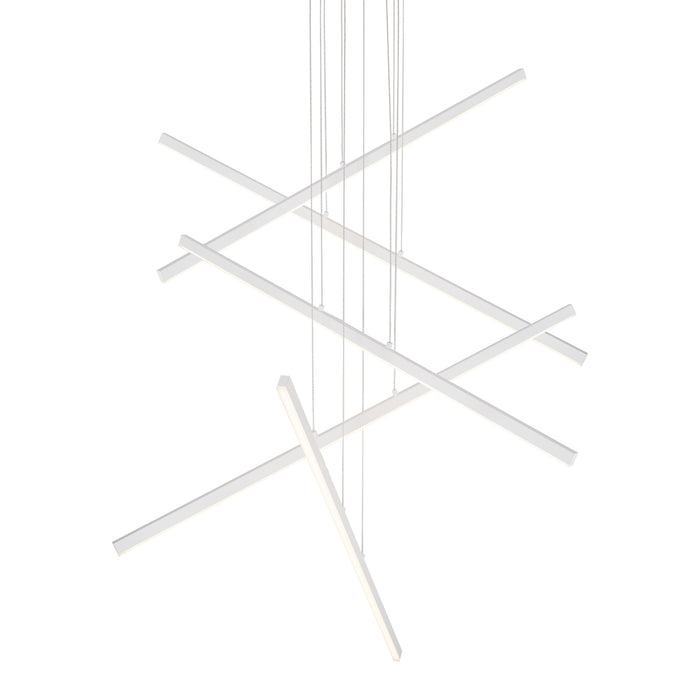 Vega LED Pendant White-Large Chandeliers-Kuzco Lighting-Lighting Design Store