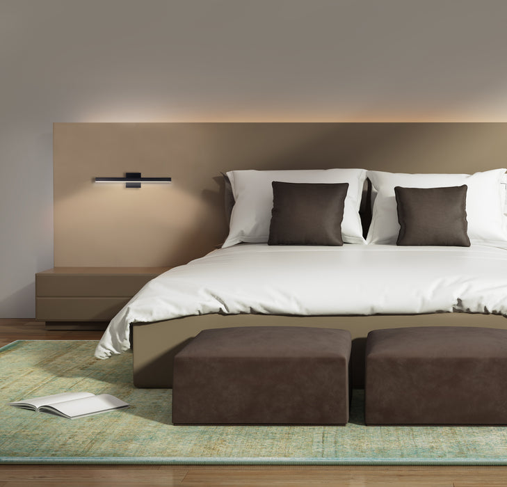 Vega LED Vanity Black-Bathroom Fixtures-Kuzco Lighting-Lighting Design Store