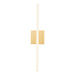 Vega LED Wall Sconce Brushed Gold-Bathroom Fixtures-Kuzco Lighting-Lighting Design Store