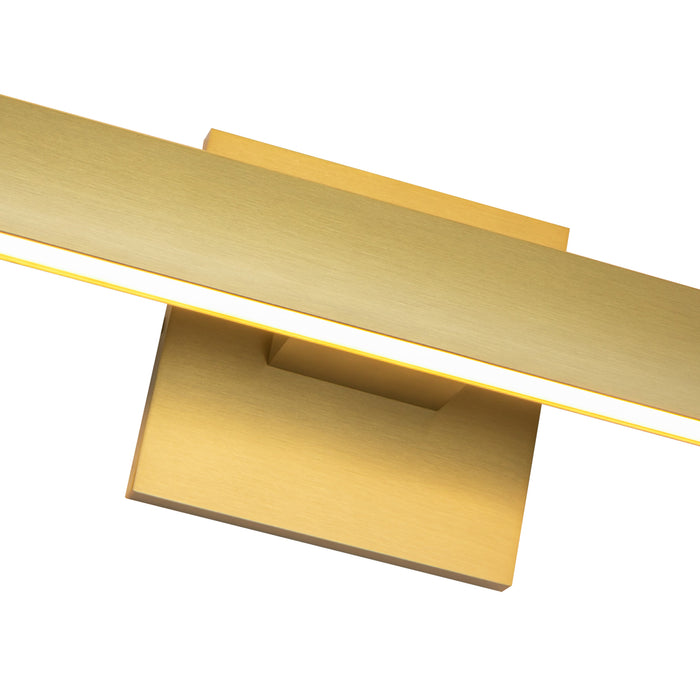 Vera LED Vanity Light Brushed Gold-Bathroom Fixtures-Kuzco Lighting-Lighting Design Store