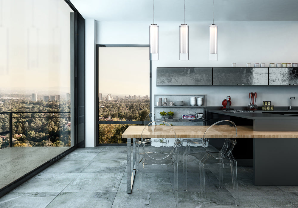 Verona LED Pendant Brushed Nickel-Mini Pendants-Kuzco Lighting-Lighting Design Store