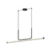 Vesper LED Linear Pendant Black-Linear/Island-Kuzco Lighting-Lighting Design Store