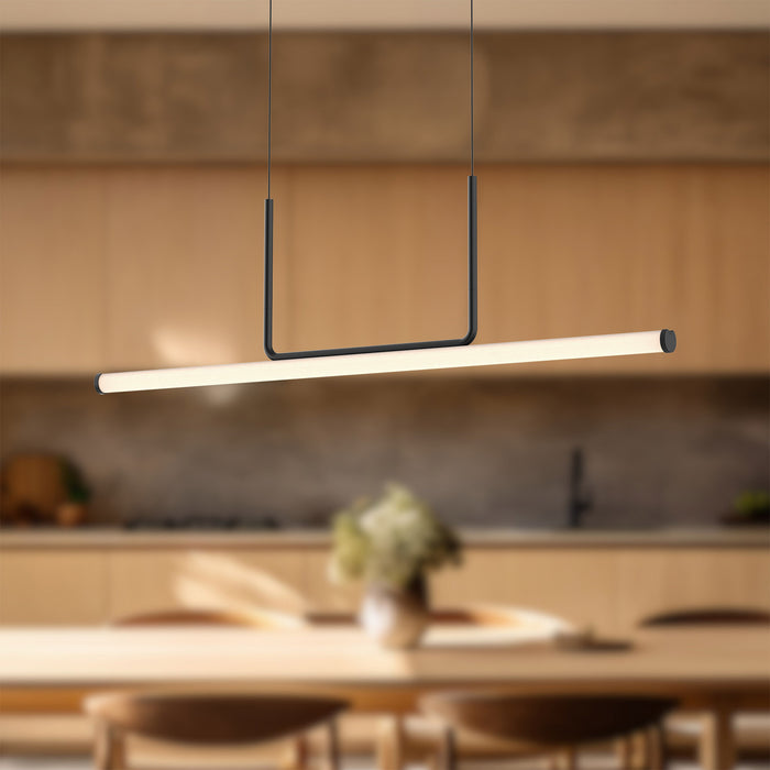 Vesper LED Linear Pendant Black-Linear/Island-Kuzco Lighting-Lighting Design Store