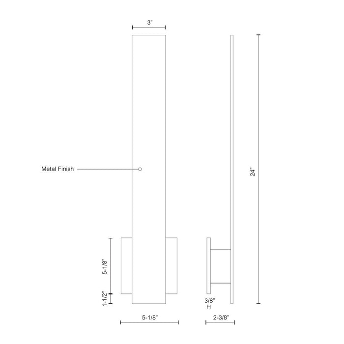 Vesta LED Wall Sconce White-Sconces-Kuzco Lighting-Lighting Design Store