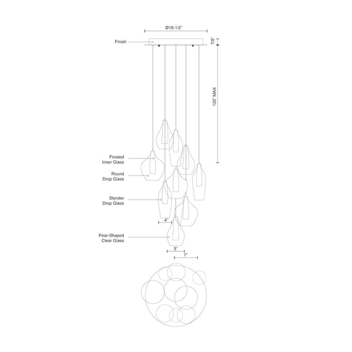 Victoria LED Pendant Chrome-Mini Pendants-Kuzco Lighting-Lighting Design Store