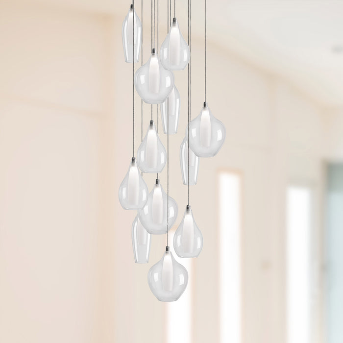 Victoria LED Pendant Chrome-Mini Pendants-Kuzco Lighting-Lighting Design Store