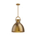 Waldo One Light Pendant Aged Gold-Pendants-Alora-Lighting Design Store