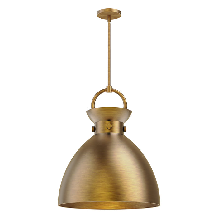 Waldo One Light Pendant Aged Gold-Pendants-Alora-Lighting Design Store