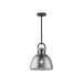 Waldo One Light Pendant Matte Black/Smoked-Mini Pendants-Alora-Lighting Design Store