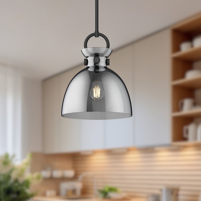 Waldo One Light Pendant Matte Black/Smoked-Mini Pendants-Alora-Lighting Design Store