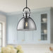Waldo One Light Pendant Matte Black/Smoked-Pendants-Alora-Lighting Design Store