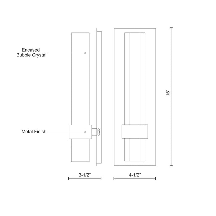 Warwick LED Wall Sconce Bronze-Sconces-Kuzco Lighting-Lighting Design Store