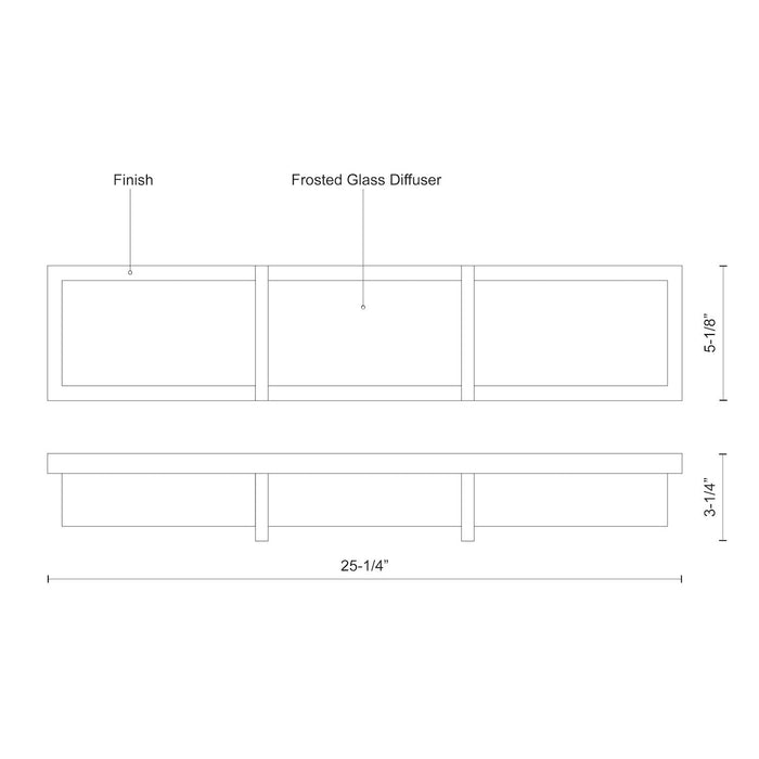 Watford LED Vanity Chrome-Bathroom Fixtures-Kuzco Lighting-Lighting Design Store