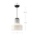 Westlake One Light Pendant Glossy Opal Glass/Matte Black-Pendants-Alora-Lighting Design Store