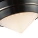 Willard One Light Flush Mount Urban Bronze/Opal Matte Glass-Flush Mounts-Alora-Lighting Design Store