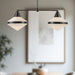 Willard Two Light Linear Pendant Urban Bronze/Opal Matte Glass-Linear/Island-Alora-Lighting Design Store