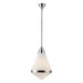 Willard One Light Pendant Polished Nickel/Opal Matte Glass-Pendants-Alora-Lighting Design Store