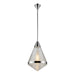 Willard One Light Pendant Polished Nickel/Prismatic Glass-Pendants-Alora-Lighting Design Store