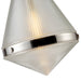 Willard One Light Pendant Polished Nickel/Prismatic Glass-Pendants-Alora-Lighting Design Store