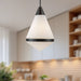 Willard One Light Pendant Urban Bronze/Opal Matte Glass-Pendants-Alora-Lighting Design Store