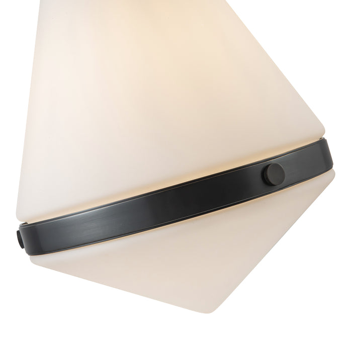 Willard One Light Pendant Urban Bronze/Opal Matte Glass-Pendants-Alora-Lighting Design Store