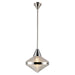Willard One Light Pendant Polished Nickel/Prismatic Glass-Pendants-Alora-Lighting Design Store
