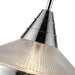 Willard One Light Pendant Polished Nickel/Prismatic Glass-Pendants-Alora-Lighting Design Store