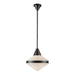 Willard One Light Pendant Urban Bronze/Opal Matte Glass-Pendants-Alora-Lighting Design Store